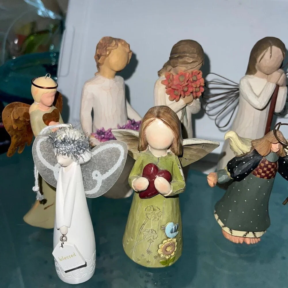 Willow Tree Vintage Folk Angel Multicolor Bundle of 9